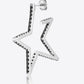 Zircon Star 925 Sterling Silver Earrings