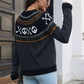 Ribbed Round Neck Long Sleeve Pullover Sweater