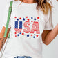 USA Star and Stripe Graphic Tee