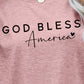 GOD BLESS AMERICA Graphic Short Sleeve Tee