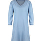 Full Size V-Neck Half Sleeve Dress