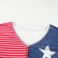 Star and Stripe V-Neck Top