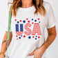 USA Star and Stripe Graphic Tee