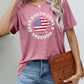 BEER BACON GUNS & FREEDOM US Flag Graphic Tee