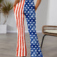 Star & Stripes High Waist Bootcut Pants