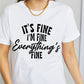 Simply Love Simply Love Full Size IT'S FINE I'M FINE EVERYTHING'S FINE Graphic Cotton T-Shirt