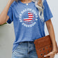 BEER BACON GUNS & FREEDOM US Flag Graphic Tee