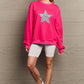 Simply Love Full Size Leopard Star Graphic Sweatshirt