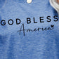 GOD BLESS AMERICA Graphic Short Sleeve Tee