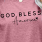 GOD BLESS AMERICA Graphic Short Sleeve Tee