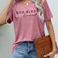 GOD BLESS AMERICA Graphic Short Sleeve Tee