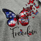 FREEDOM Butterfly Graphic Short Sleeve Tee