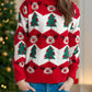 Christmas Element Round Neck Long Sleeve Sweater