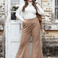 Plus Size Pocketed Flare Pants