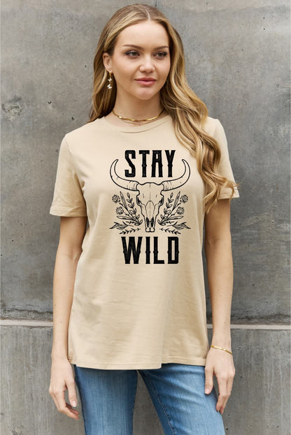 Simply Love Simply Love Full Size STAY WILD Graphic Cotton Tee