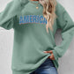 AMERICA Round Neck Dropped Shoulder Sweatshirt