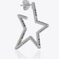 Zircon Star 925 Sterling Silver Earrings