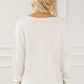 CHAMPAGNE PLEASE Long Sleeve Slit Sweater