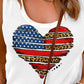 Star and Stripe Heart Graphic Scoop Neck Tank