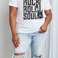 Simply Love Full Size ROCK & ROLL SOUL Graphic Cotton T-Shirt