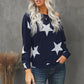 Star Print Long Sleeve Sweatshirt