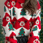 Christmas Element Round Neck Long Sleeve Sweater