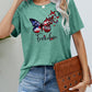 FREEDOM Butterfly Graphic Short Sleeve Tee