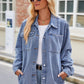 Button Up Denim Jacket with Pockets